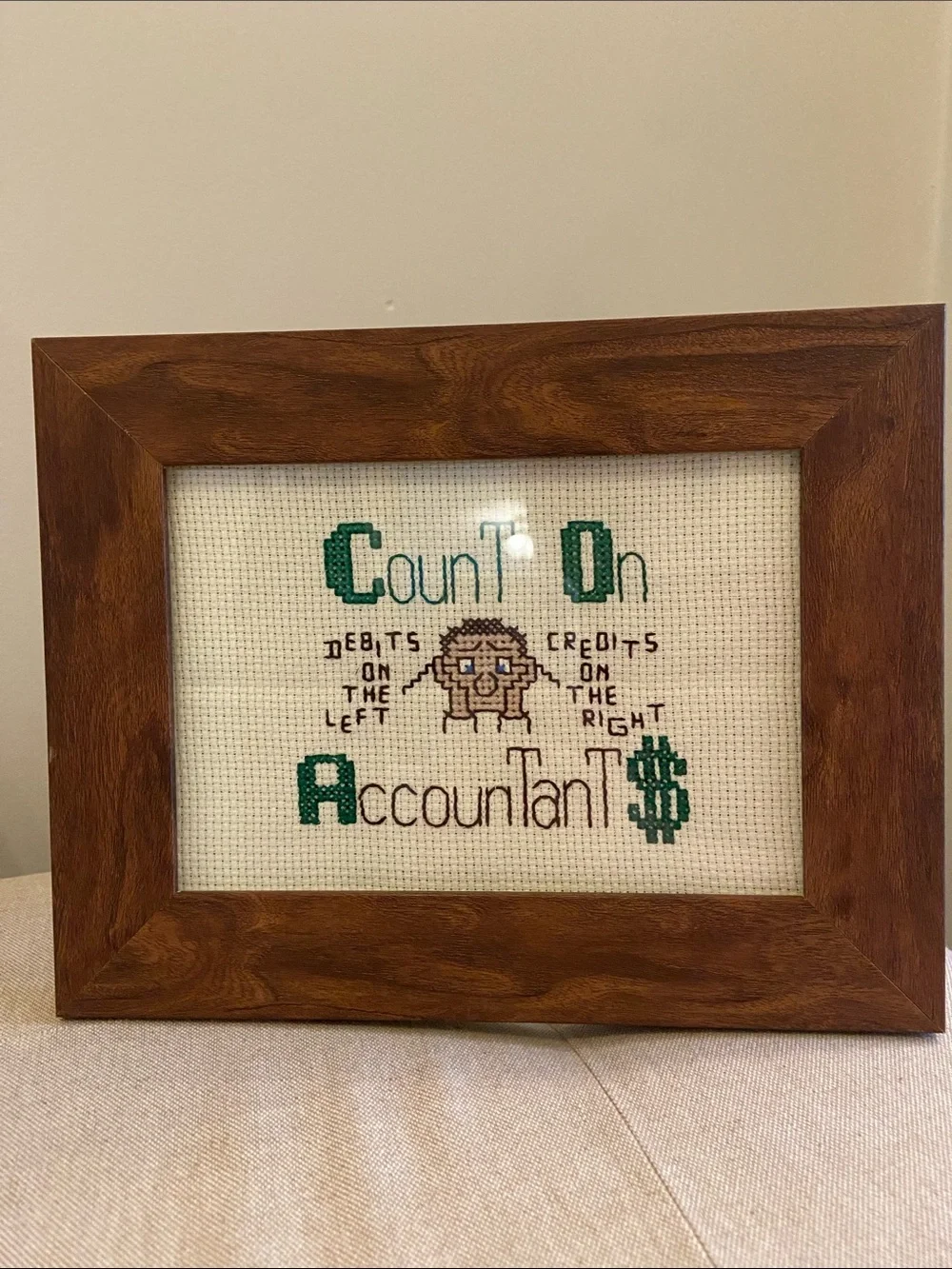 Vintage Cross Stitch - Accountant